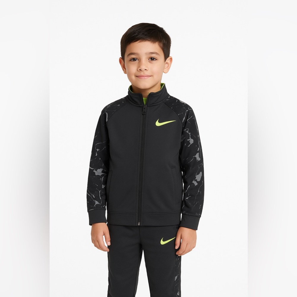 NIKE 2 Piece Dri-fit Jacket and Pants Tricot Track Suit set , size 7